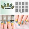 kads Fashion 011 Grid Flower Flower Theme Template Stencil Beauty Tools Nail Art Decorations Stamp Nail Art Stamp Plate