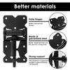 4PCS Self Closing Gate Hinges Heavy Duty with Installation Screws and Swing Adjuster Tool 90 Degree Adjustable Hinges for Fence