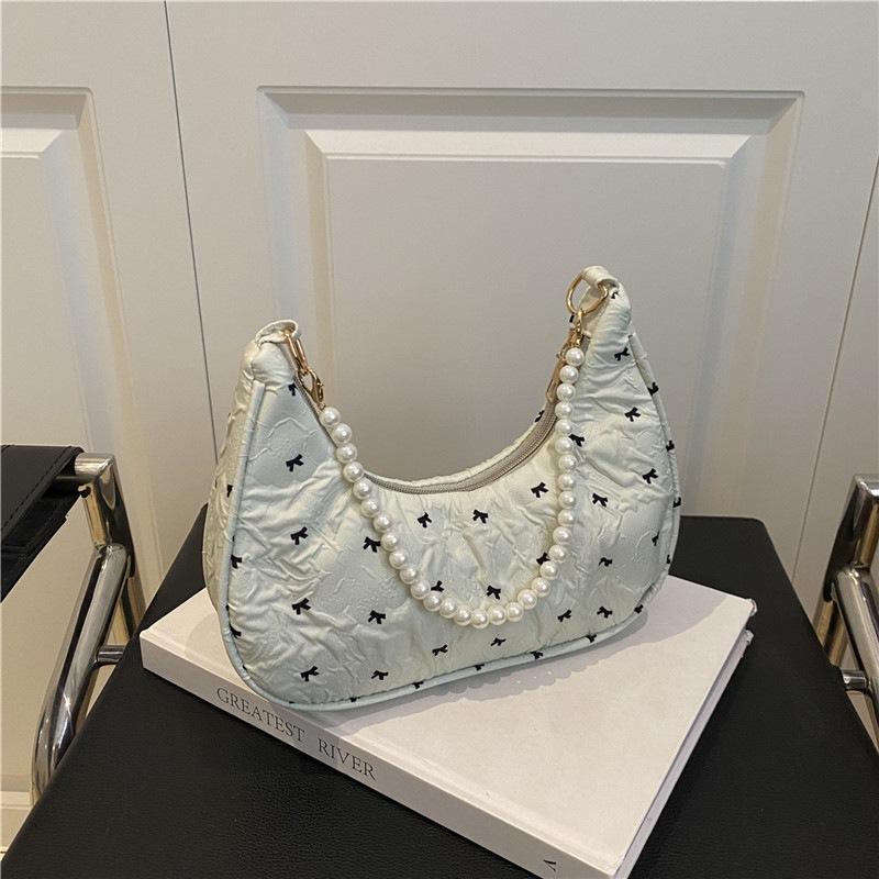 Sac de travail petit mignon à nœud papillon tendance et polyvalent à bandoulière unique et à main