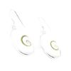 Les Trésors De Lily [I2867] - White 'Saint Lucie' Silver Earrings