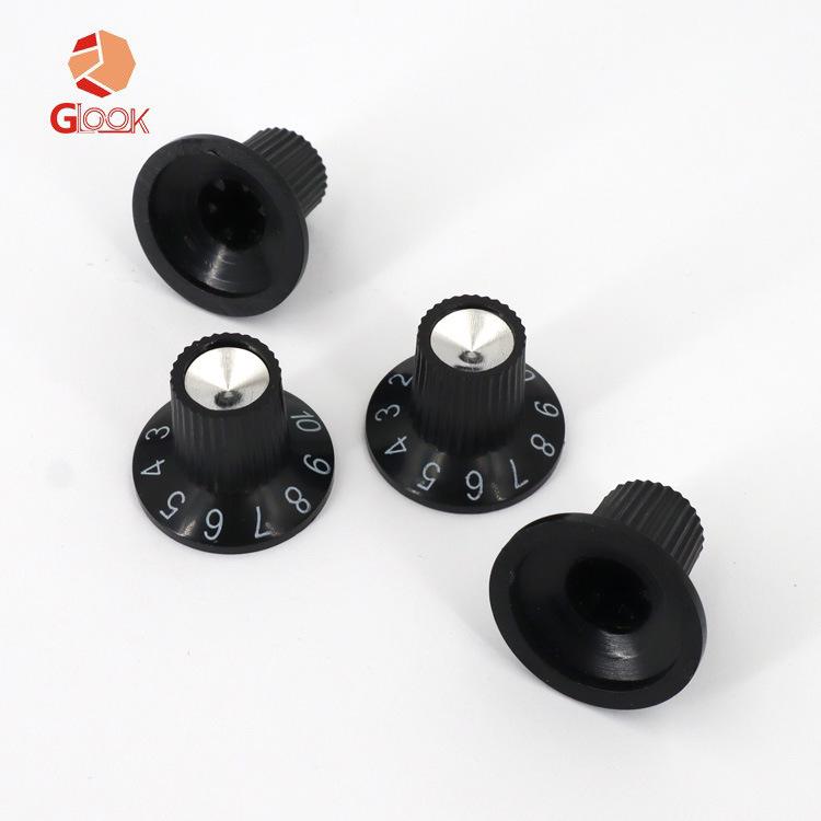 Guitar Amp Speaker Volume & Tone Knob Set with Aluminum Peg Cap