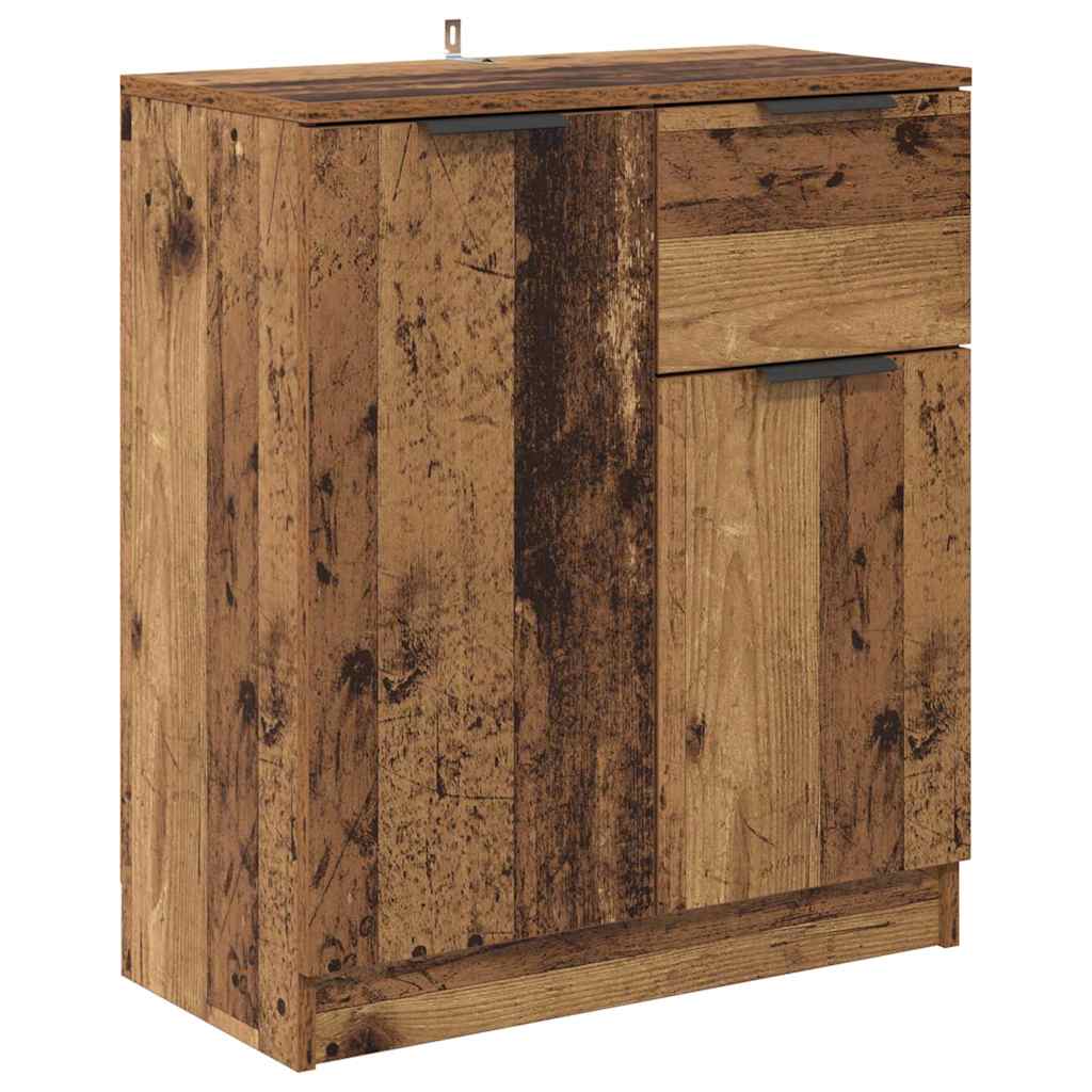 Sideboards 2 pcs. Reclaimed Wood 60 x 30 x 70 cm Engineered Wood