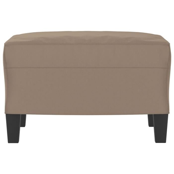 349341 vidaXL Repose-pied Taupe 60x50x41 cm Tissu microfibre