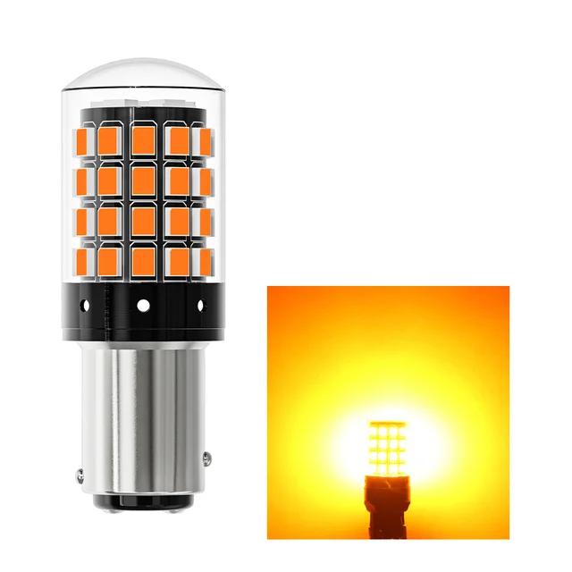 2PCS 1156 BA15S P21W BAU15S PY21W 7440 W21W P21/5W 1157 BAY15D 7443 White LED Bulbs 54smd CanBus Lamp Reverse Turn Signal Light