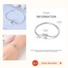 Pink Love Heart Silver 925 Bracelet Original Bracelets Zircon Cat Paw Snake Chain For DIY Charms 17-20CM Wedding Jewelry Gifts