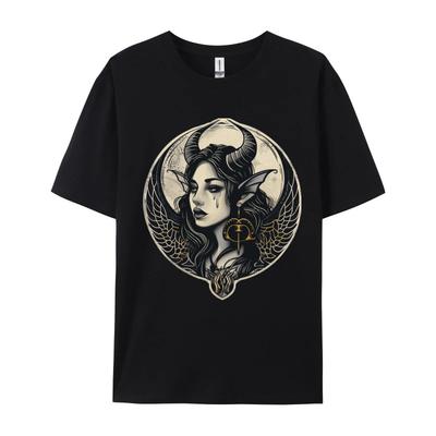 Magliette da uomo in cotone Vintage Liliths in Tears Gioco Top e Magliette Normali Nuovi Arrivi Magliette Grafiche Nere Camisas