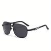 Fashion Gradient Sunglasses for Men Big Frame Pilot Sun Glasses Design Anti-reflective Lunette eil Homme UV400