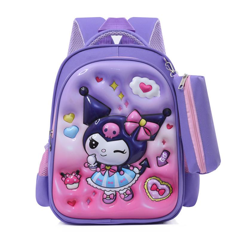 Kuromi Melody Cinnamoroll Captain America Backpack With Breathable Nylon Material For Kindergarten And Elementary School