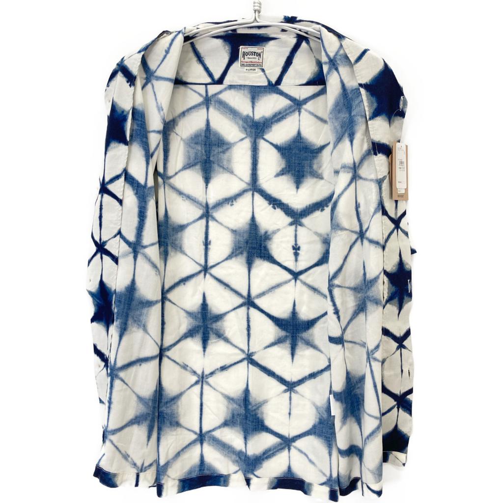 HOUSTON Off-white rayon wool aloha shirt 41249 tops XL Off-white/blueUsed