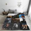 Music Drake Vintage Album Blanket Fleece Bed Throw Blankets Cozy Lightweight for Car Rug Piece Custom Blankets