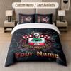 Individuelles Bettwäsche-Set Southampton FC Muster, Druck Name Text 1 Bettbezug plus 2 Kissenbezüge Heimtextilien