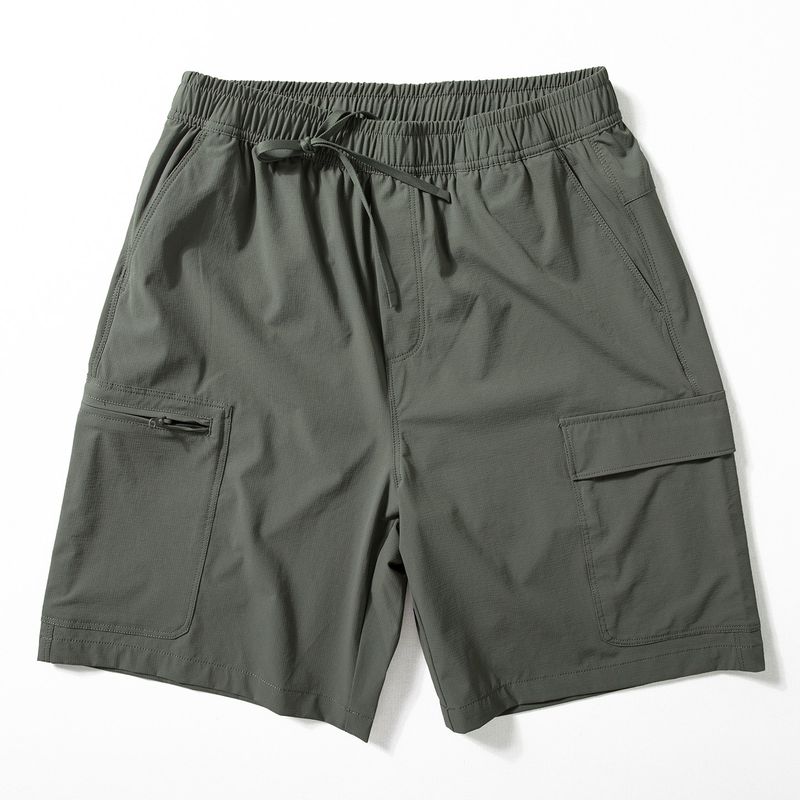 Shorts Men's Summer Thin Stretch Outdoor Quick-Drying Multi-pockets Overalls Fashion Trendy Loose Straight Shorts