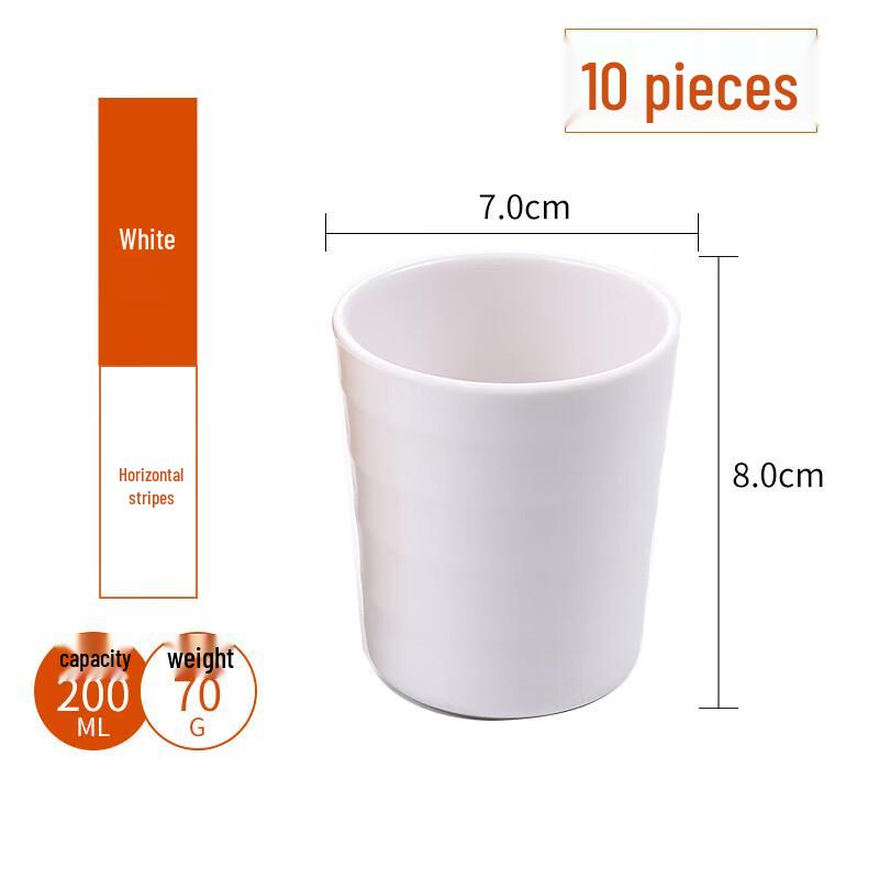 Commercial Drop-Proof Melamine Water Cups