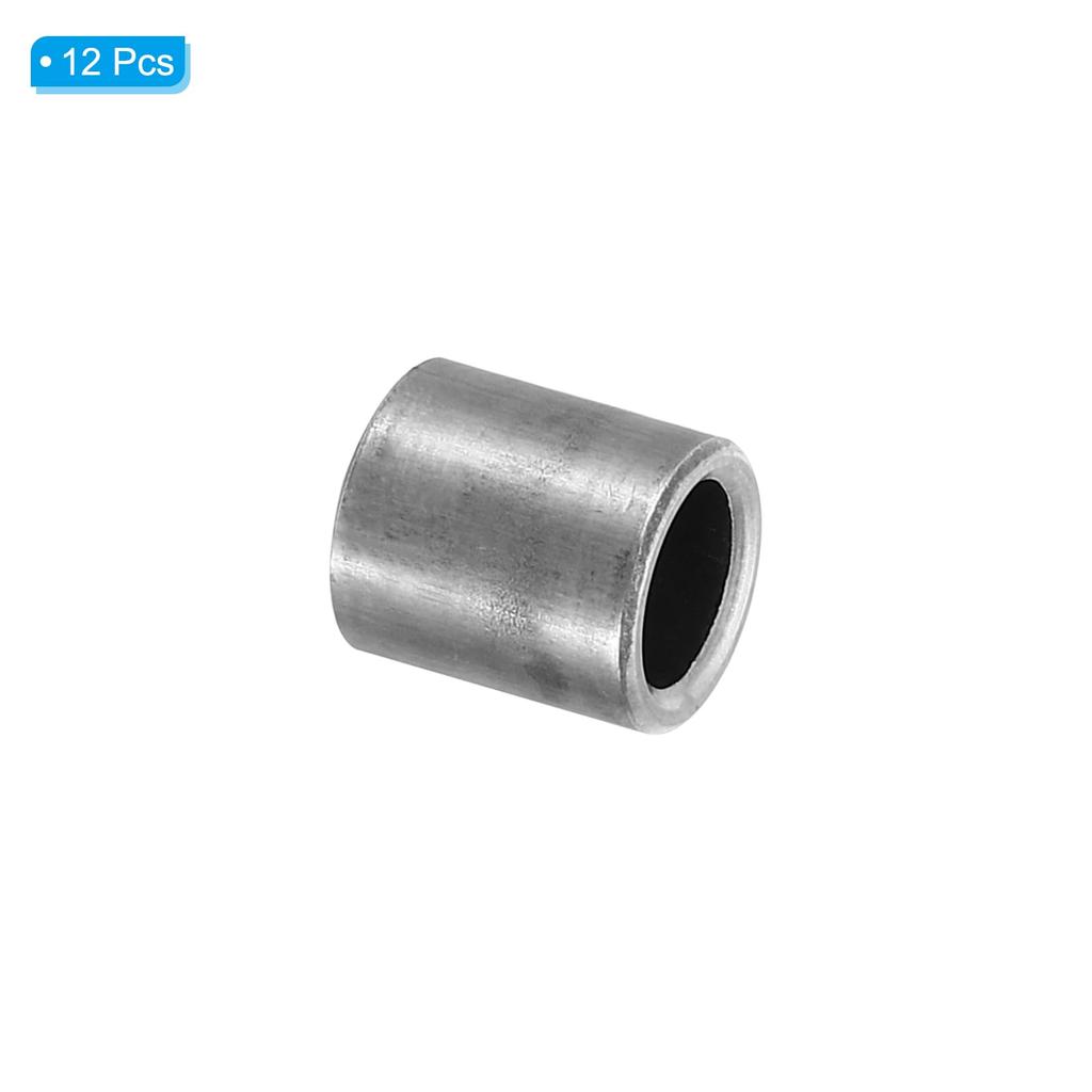PATIKIL M6 Stahl-Abstandshalter 12 Stück Metall-Abstandshalter Stahl 6mm Innendurchmesser x 9mm Außendurchmesser x