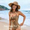 Packable Wide Brim Summer Hats for Women, Foldable and Lightweight