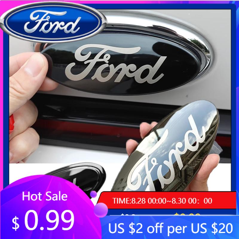 Neuer 2026 Autoaufkleber 3 Stück Auto Frontemblem Hecklogo für Ford Focus Limousine Escape Escort Mondea Edge Taurus Exolorer Territory St
