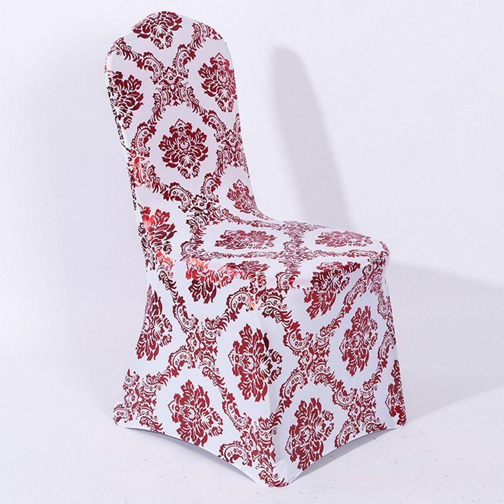 Removable Decorative Slipcovers Bronzing Gold Elastic Chair Cover Decor Chair Covers  Wedding