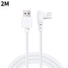 66W 6A High-speed Charging Data Cable USB Type C 90 Degree Elbow Charger Wire Cord for Samsung Huawei Xiaomi Android 2M/1.5M/1M
