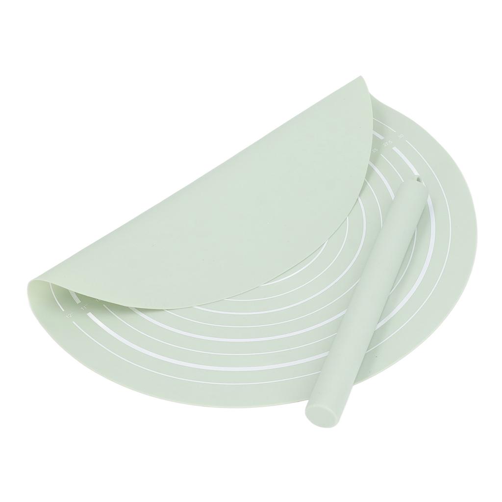 Teigroller-Set mit Maßen Silikon-Nudelholz Antihaft-Mehlmatte für Heimküche Dessertgeschäft