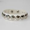 Fashion Punk Rivet Chain Bracelet Spike Leather Rock Style Metal Bracelet Wristbands Unisex Leather Bracelet