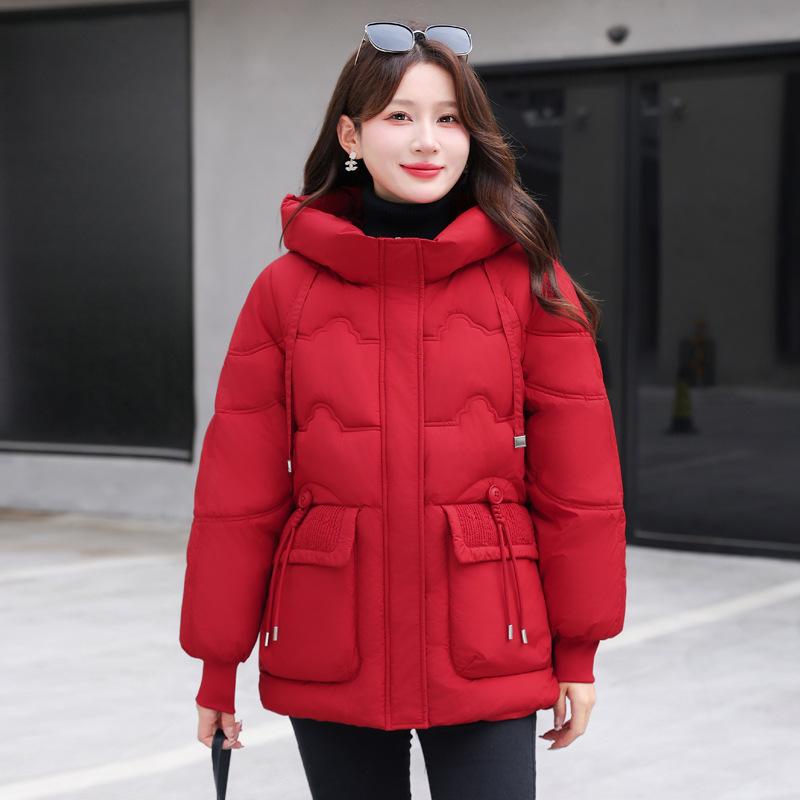 Women's Cotton Clothes, Jackets, Autumn and Winter Large Size Cotton-padded Clothes, Large Pockets, Fashionable and Versatile