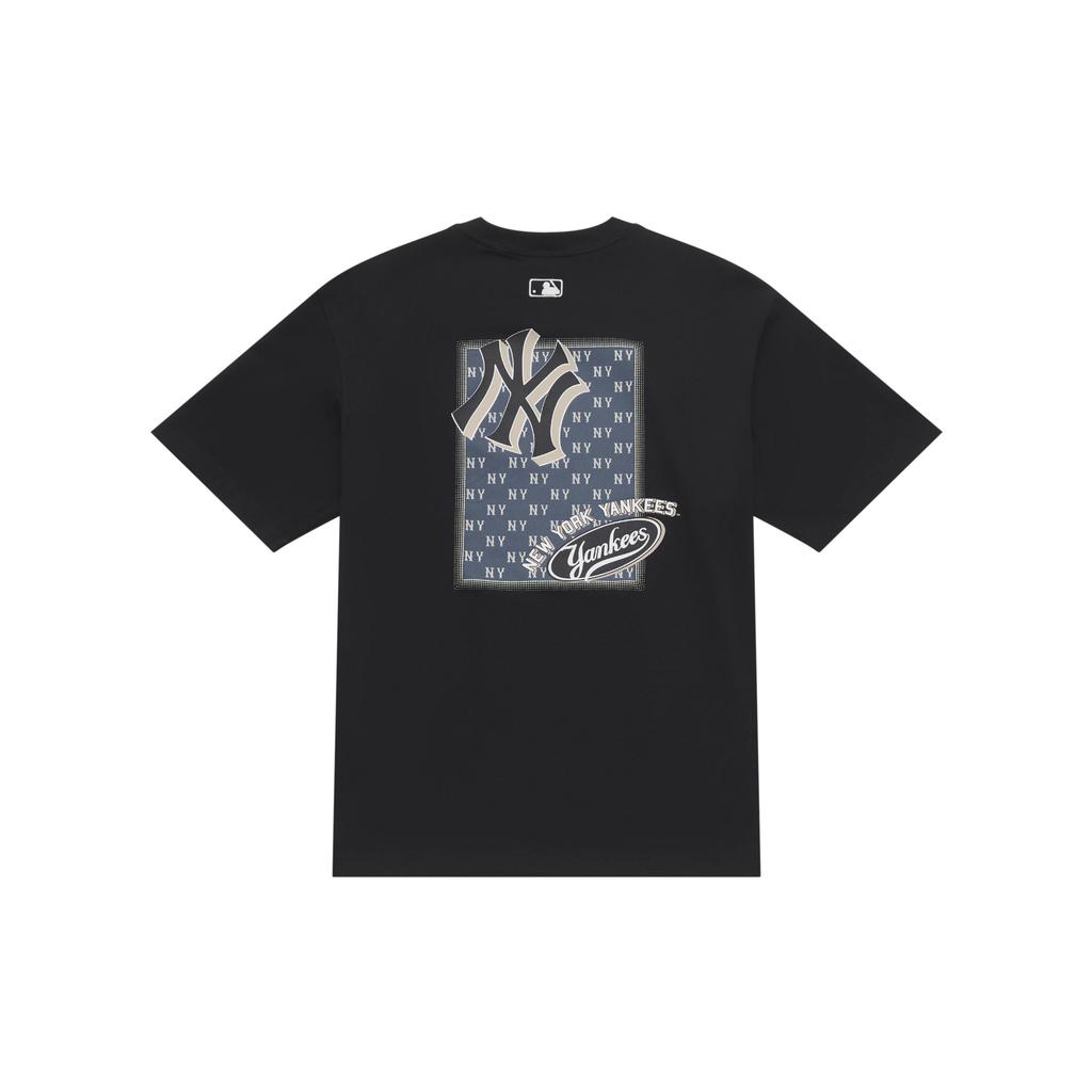 MLB MONOGRAM SS25 T Shirt Unisex Black 3ATSM2153-50BKS