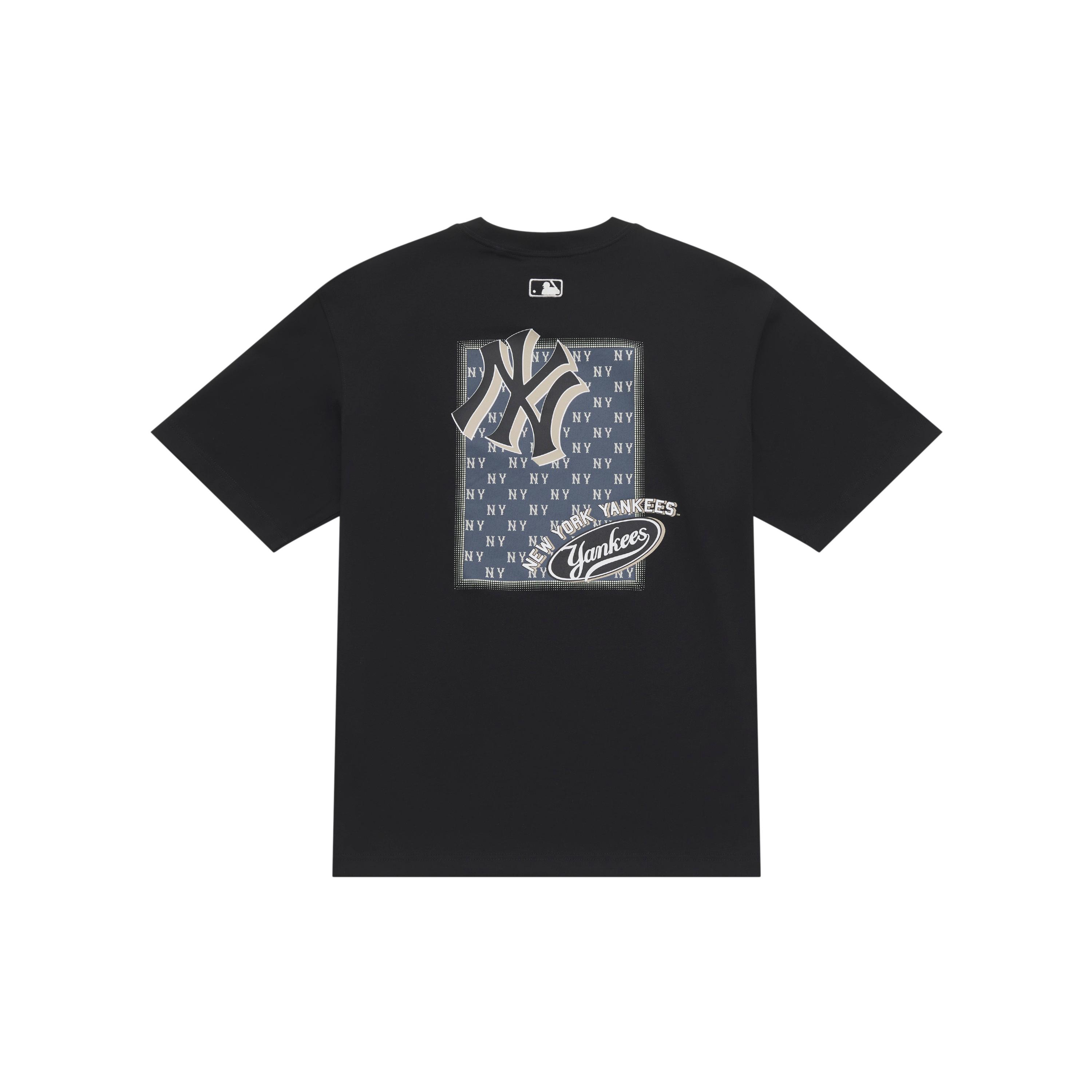 MLB MONOGRAM SS25 T Shirt Unisex Black 3ATSM2153-50BKS XS