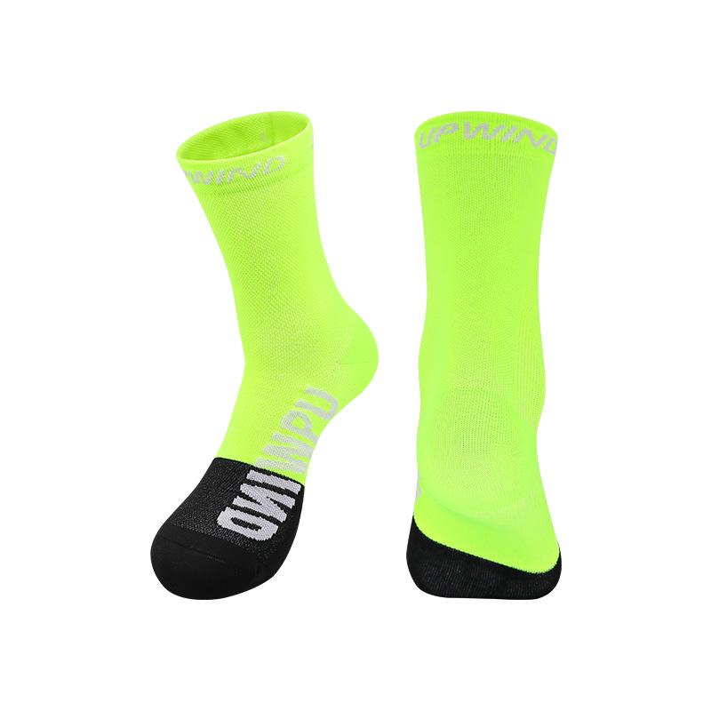 Premium Unisex Mid-Calf Running Socks, Terry Bottom, Ideal for Cycling and Fitness