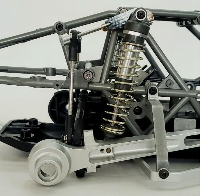Aluminum Metal Rear Suspension Arms For Tamiya 58719 1/10 RC BBX BB01 High Performance 2WD Off-Road Buggy Metal Shock Tower Support Suspension Arms B