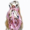 90*90cm Silk Scarf Scarftop Headwraps For Woman Fashion Four Seasons Hair Accessories Hijab Foulard Bandana Femme Headscarf