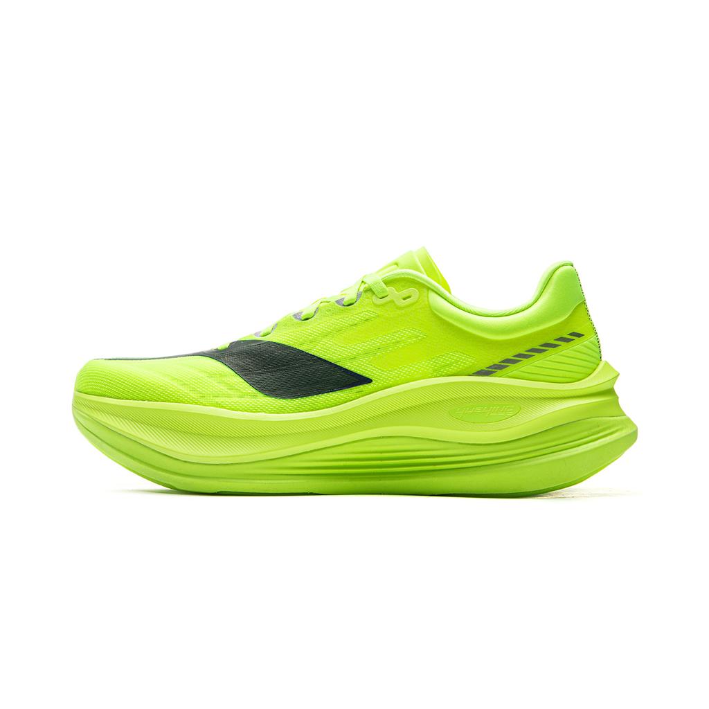 New LiNing Anti Slip Wear Resistant Low Top Casual Running Shoes Men's Neon Bright Green ARHV013-4