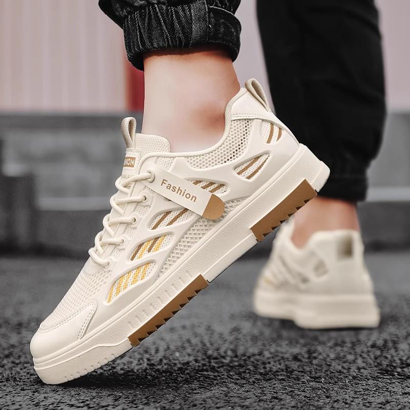 New summer breathable flat shoes mesh casual sports autumn trendy shoes