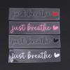4 Xjust Breathe Rear View Mirror Sticker,Rearview Mirror Decal,Car Accessories For Women,Motivational Stickers,Water Bottle Lapt