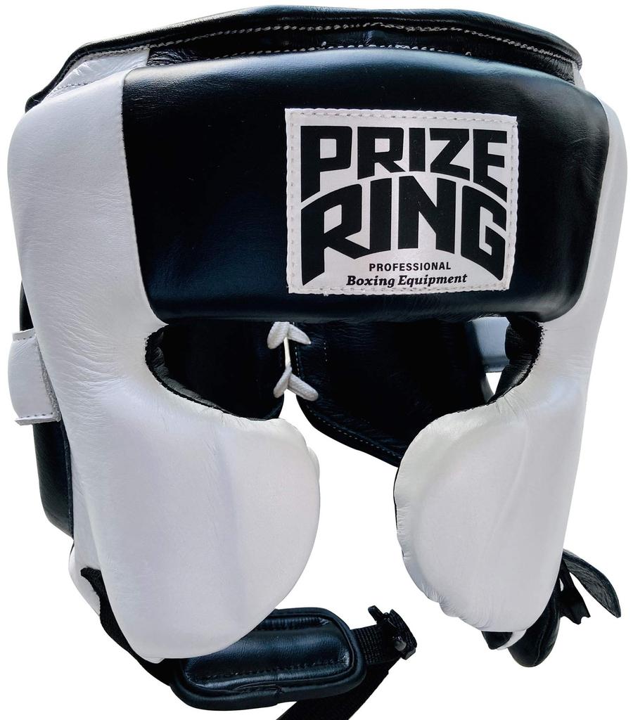 PRIZE RING Headgear "Pro-training" White/Black (L)