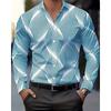 Men's Shirt Casual Shirt Beach Shirt Button Up Shirt Long Sleeve Geometric Abstract Lapel Casual Daily Clothing