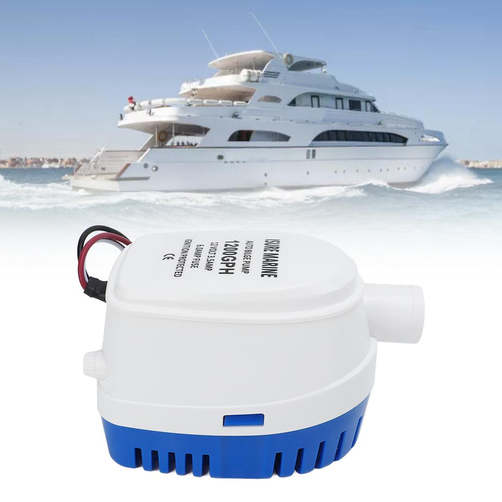 Automatic Submersible Boat Bilge Water Pump 12V Plastic Boat Accessories with Float Switch 1200GPH