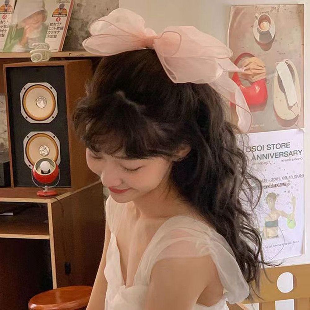 Spring Clip Korean Style Headwear Balletcore Bow Hair Clip Ribbon Bowknot Female Hair Accessories