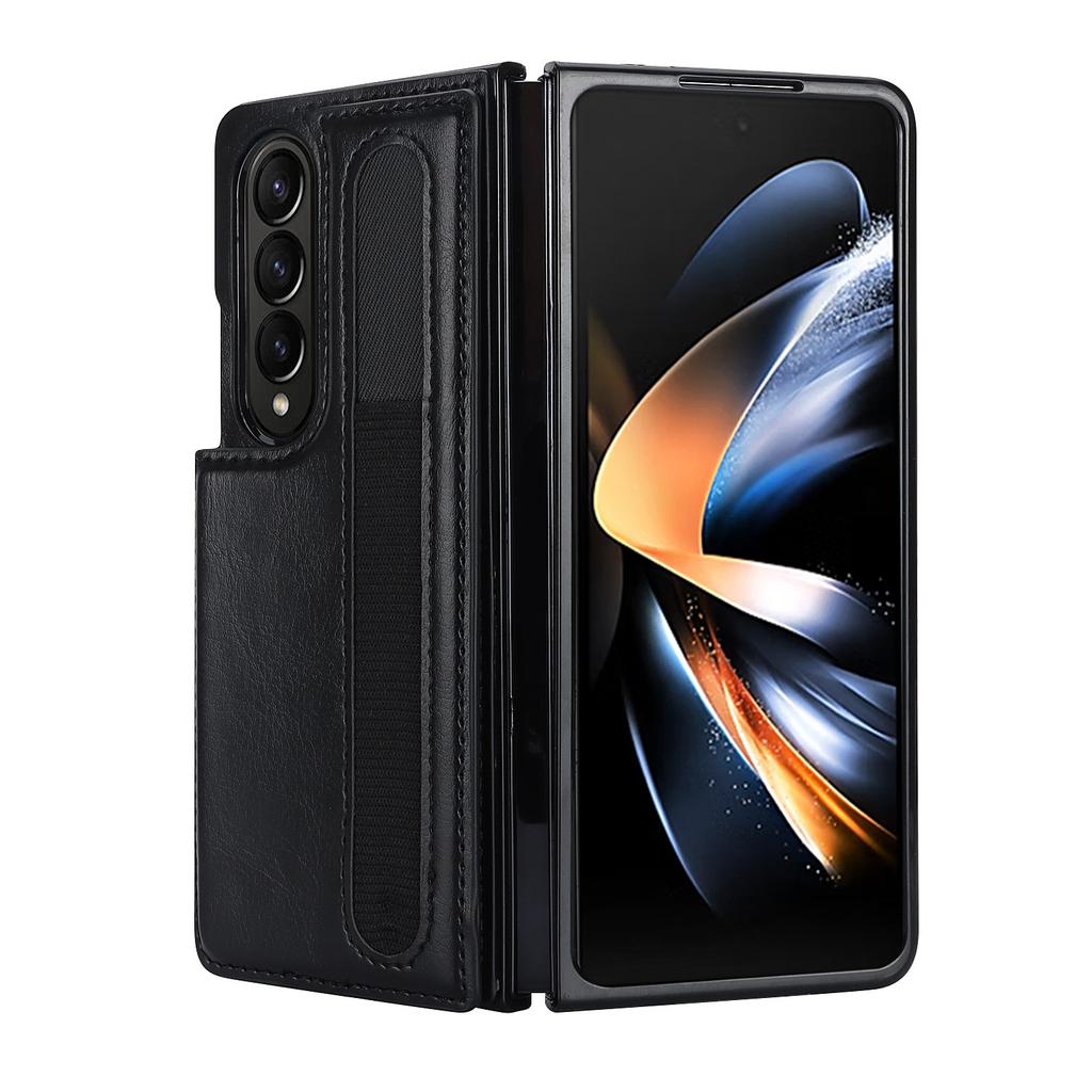 Foldable Screen PU Leather Shockproof Protective Case for Samsung Galaxy Z Fold 7 /6 /5  Mobile Phone Case with Pen Slot