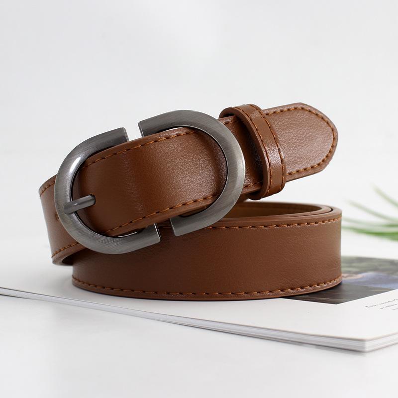 

Женский ремень с овальной пряжкой, декоративный, для костюма, тренча, джинсов, повседневный широкий ремень верблюд