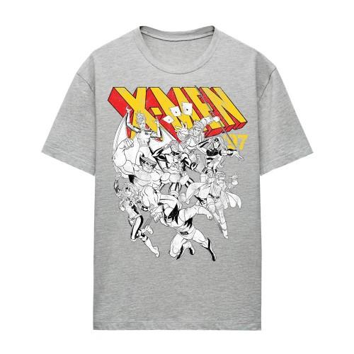 X-Men Womens/Ladies Retro Team Heather T-Shirt