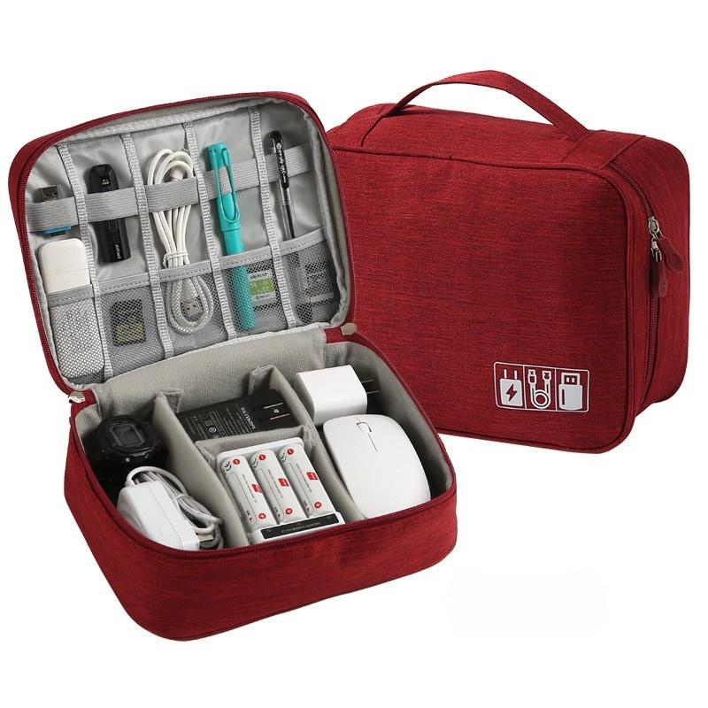 Multi Functional Digital Bag Waterproof Digital Electronic Organizer Portable USB Data Line Charger Plug Storage Bag Travel Cable Organizer Handbag