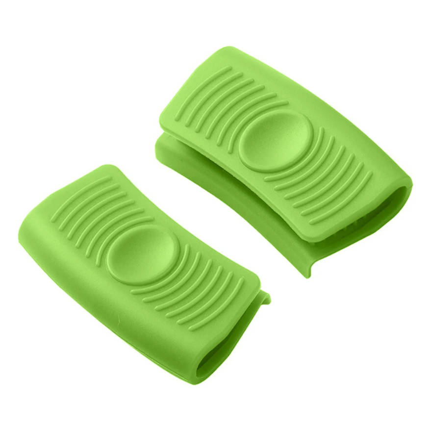 Soft Silicone Pot Handle Cover Heat-resistant, Insulating And - Pot Handle Cover Pot Handle Glove Silicone Pot Handle Sleeve Kitchen Utensils. One Size зелёный