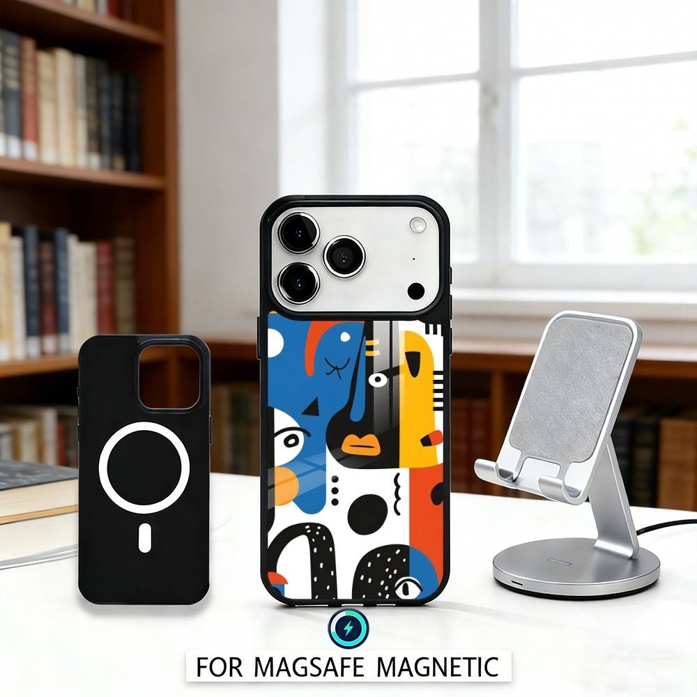 P-Picasso A-Abstract A-Art P-Painting Phone Case For iPhone17,16,15,14,13,12,Pro,Max,Magnetic For Magsafe Wireless Charging