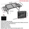 Camping Table Iron Mesh Folding Table Portable Outdoor Camping With Lifting Shelf Aluminium Alloy Dining Table