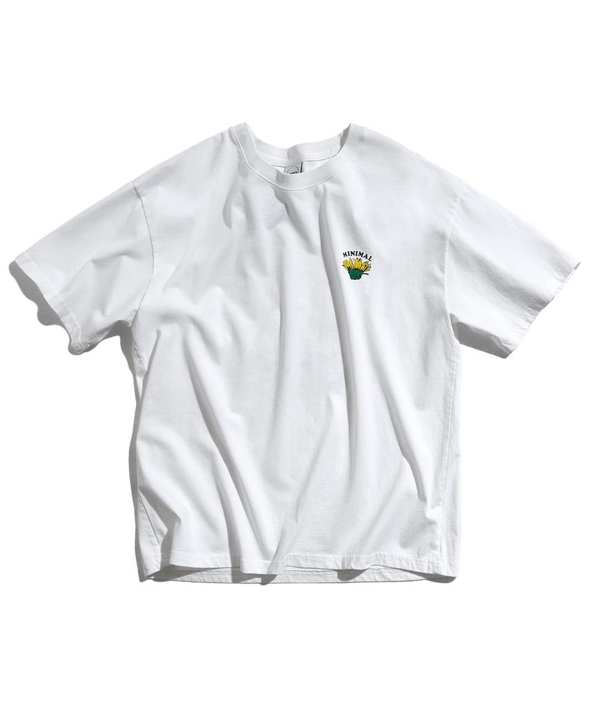 MINIMALPROJECT Sunflower Blooming Pigment Short Sleeve T-Shirt Mst184 [White]