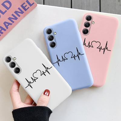 Funda Suave de Silicona con Patrón de Líneas Para Samsung A55 M35 S24 Xiaomi Redmi Note 13 Pro 13C iPhone Huawei Honor Realme Protector de Cámara Antigolpes