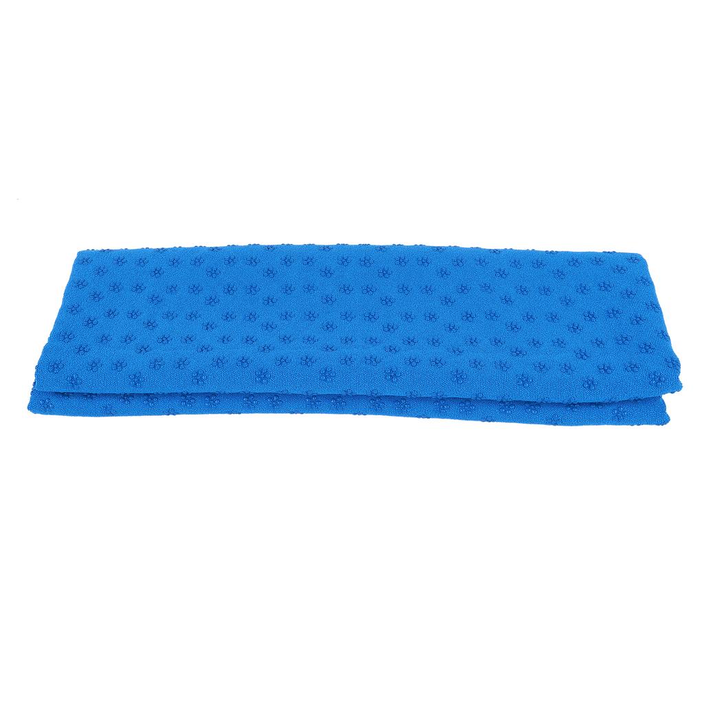 185cmx63cm NonSlip Yoga Mat Towel Yoga Sweat Absorbent Exercise Gym Mat Towel(Blue )