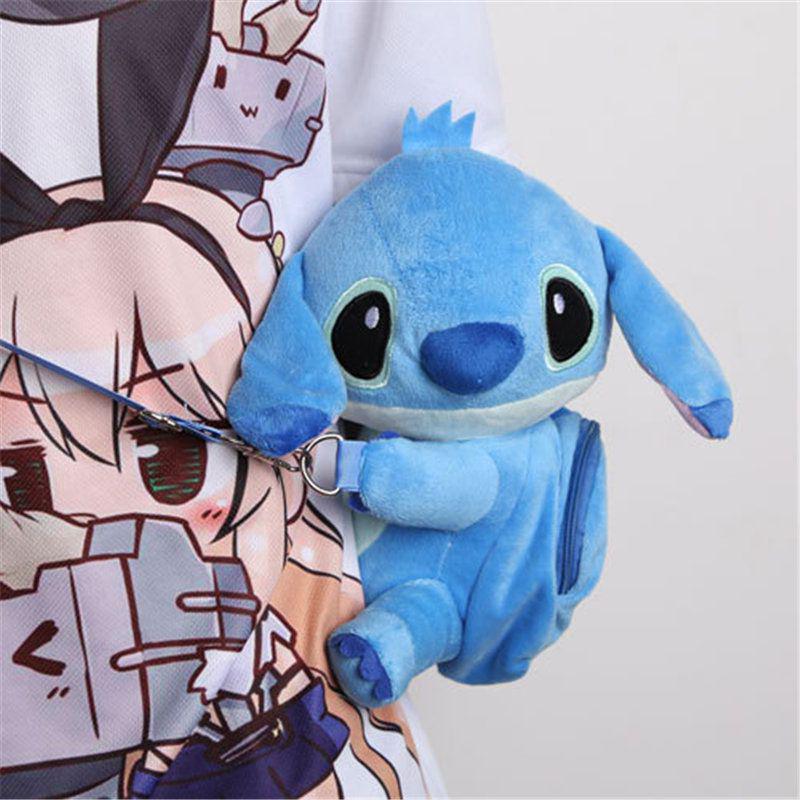Adorable Lilo Stitch Plush Shoulder Bag With Adjustable Straps For Everyday Use
