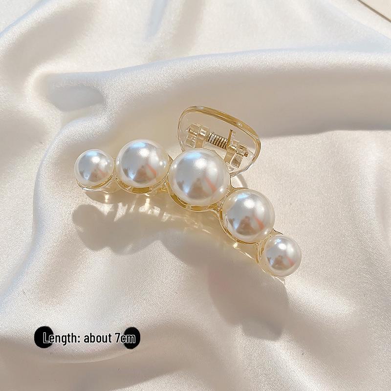 

Корейська прозора ретро шпилька для волосся у вигляді перлини та акули - Жіноча велика та маленька популярна прикраса для волосся