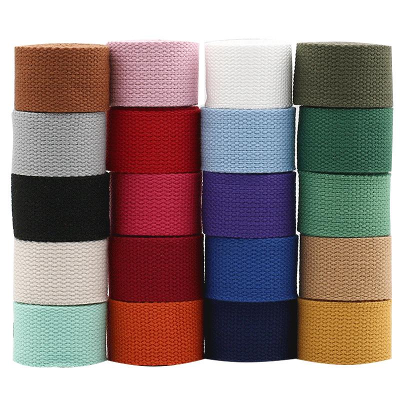 Color Polyester Cotton Webbing, Schoolbag Strap, Backpack Strap, Strap Strap, Shoulder Strap, Strap Accessories, Packing Strap, Cloth Strap.